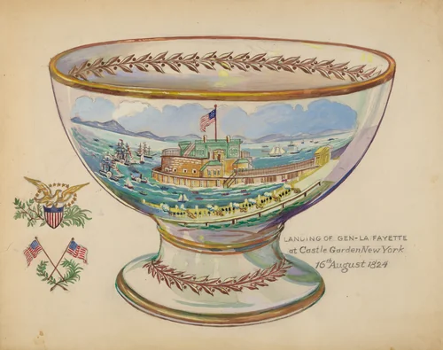 Punch Bowl by Rolland Livingstone, index of american design, 1936