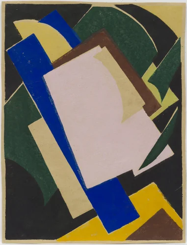 Untitled from Six Prints by Liubov Popova, print, 1917