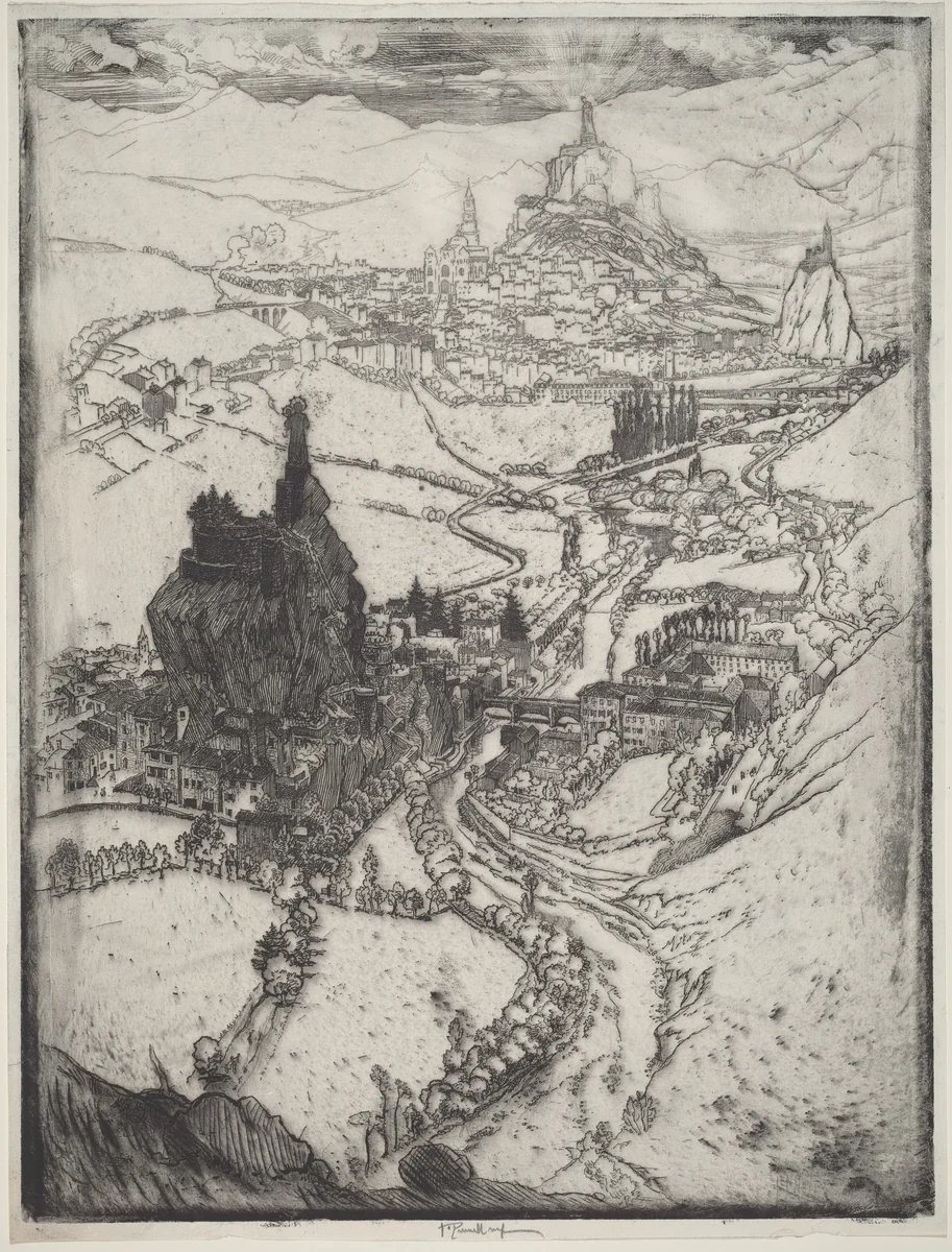 Le Puy by Joseph Pennell, print, 1894