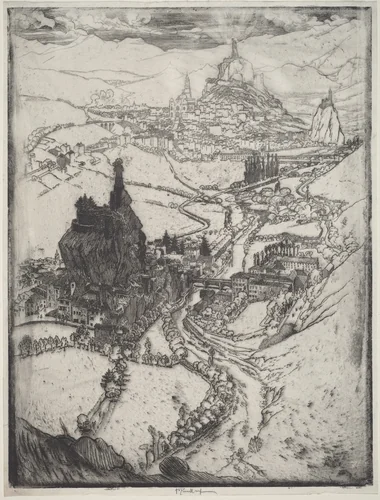 Le Puy by Joseph Pennell, print, 1894