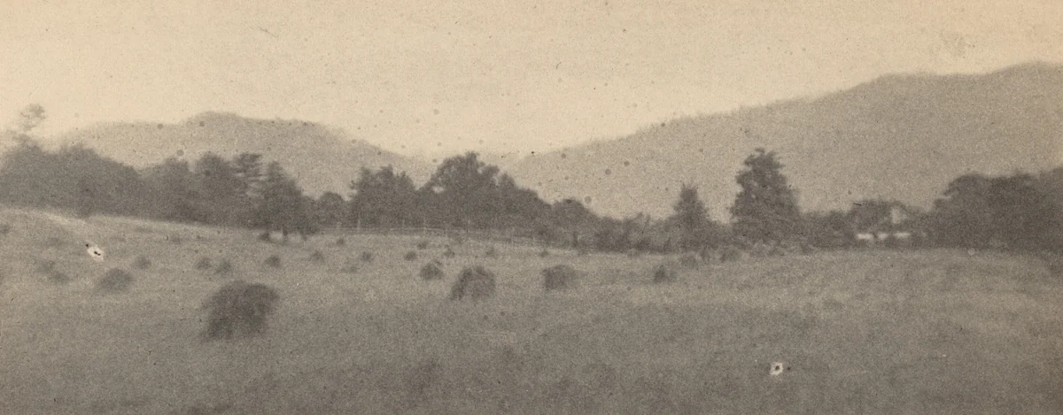 Landscape with trees and mountains by Joseph T. Keiley, photograph, 1895-1905