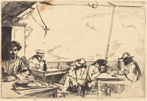 Soupe à Trois Sous (Soup for three sous [pennies]) by James McNeill Whistler, print, 1859