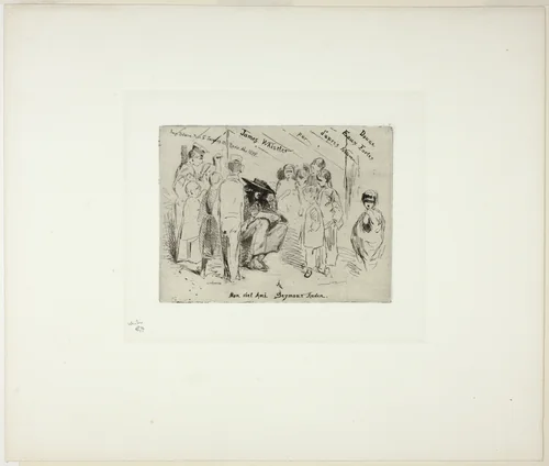 The Title Page for 'Douze Eaux Fortes d'après Nature' by James McNeill Whistler, print, 1858