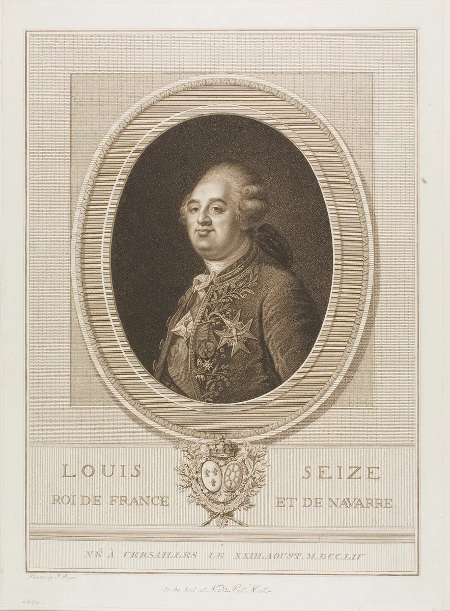 Louis Seize by Francesco Bartolozzi, print, 1747-1815