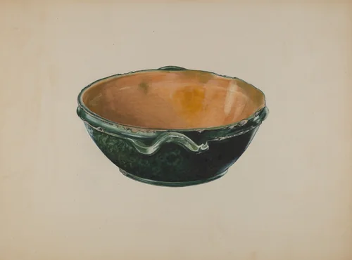 Economite Bowl or Cake Mold by Ralph Atkinson, index of american design, 1937