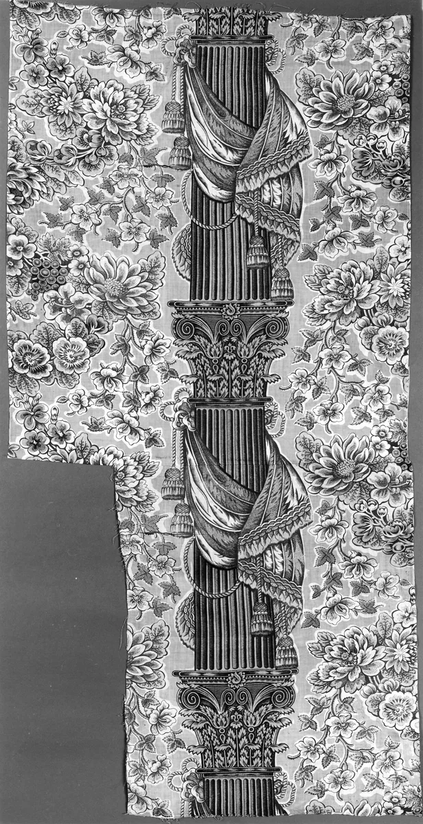 Panel by England, textile, 1825-1830