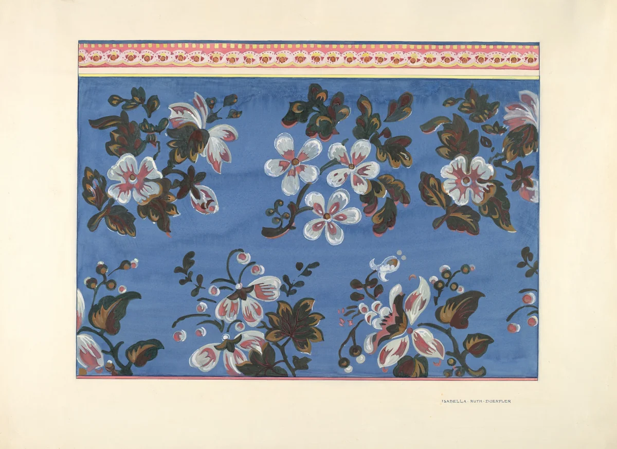 Bandbox Design by Isabella Ruth Doerfler, index of american design, 1937