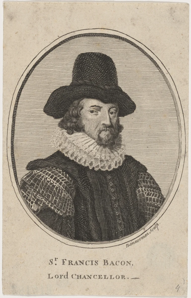 Sir Francis Bacon, Lord Chancellor by Alexander Bannerman, print, 1730-1780