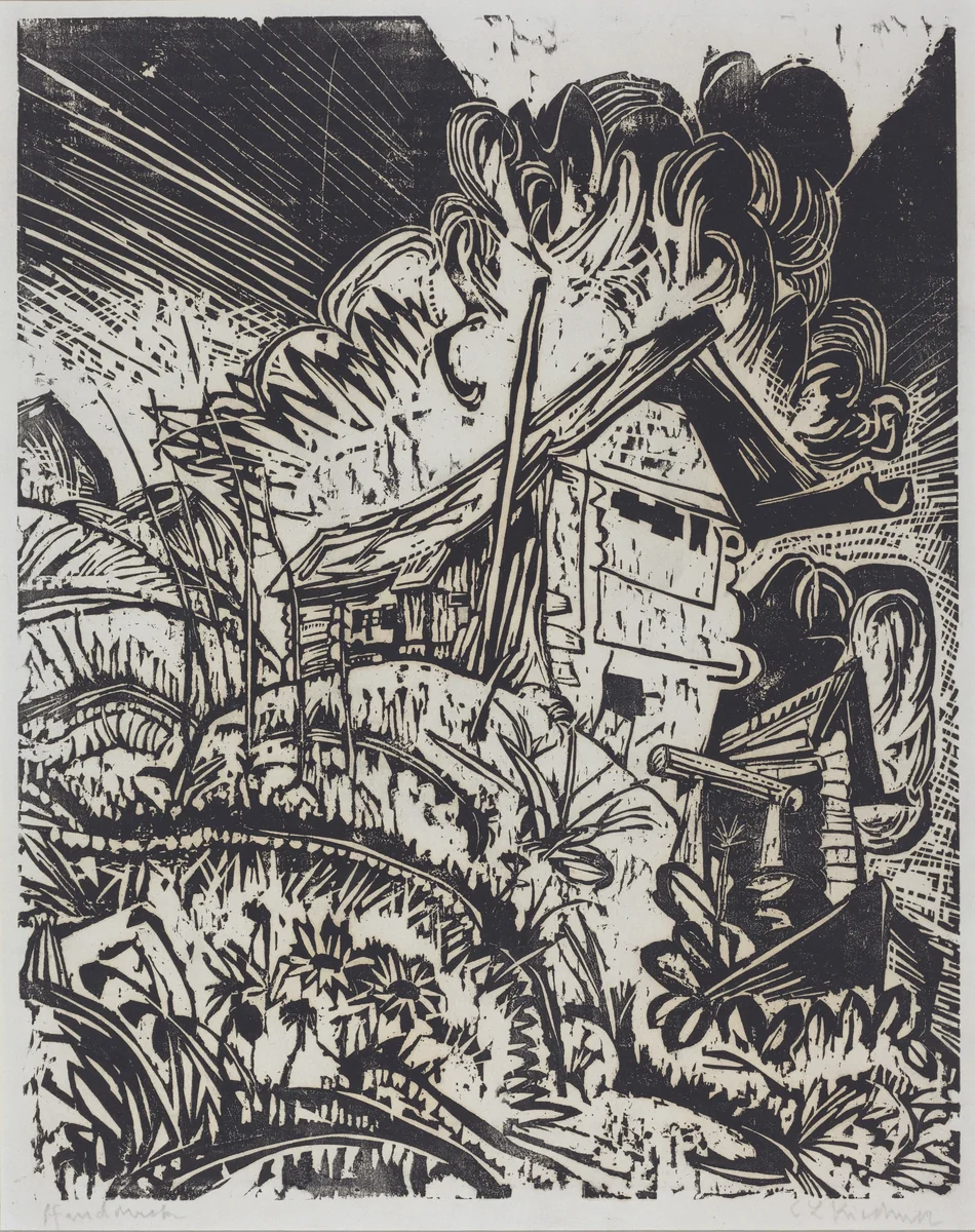 Mountain House by Ernst Ludwig Kirchner, print, 1880-1938