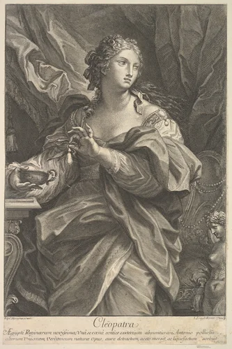 Cleopatra by Johann Jakob Frey, print, 1720