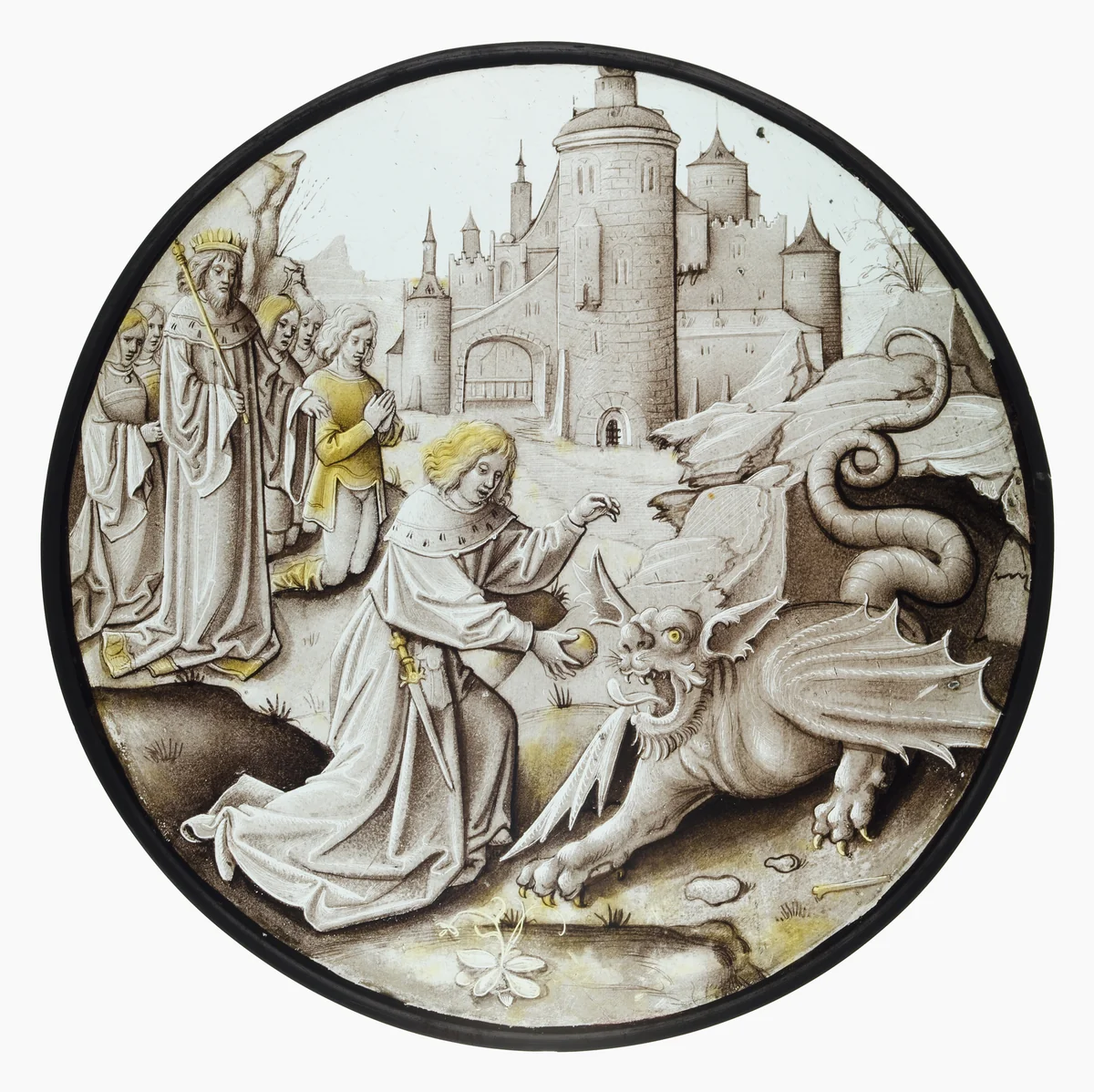 Roundel with Daniel Slaying the Dragon by Pseudo-Ortkens, other, 1520