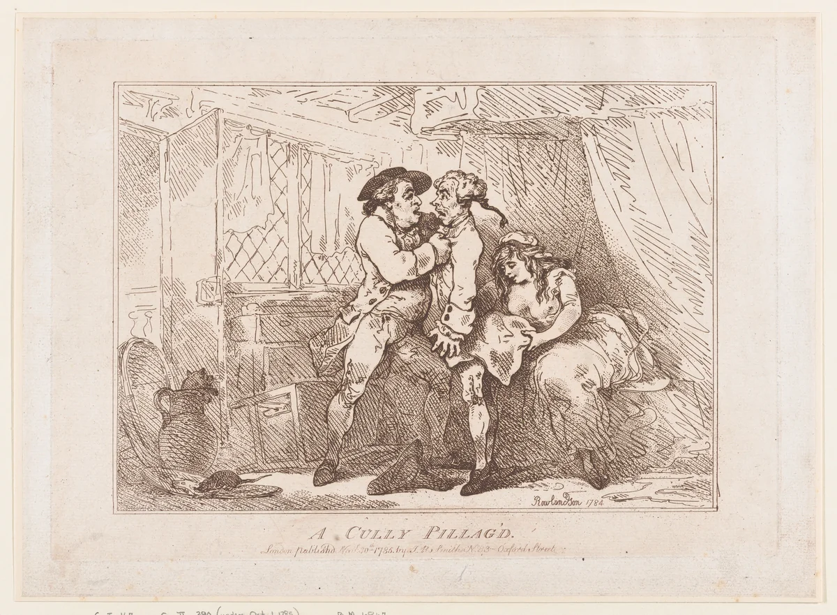 A Cully Pillag'd by Thomas Rowlandson, print, 1785