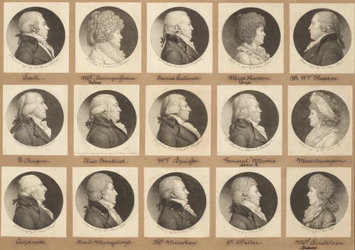 Saint-Mémin Collection of Portraits, Group 9 by Charles B. J. Févret de Saint-Mémin, volume, 1798-1803