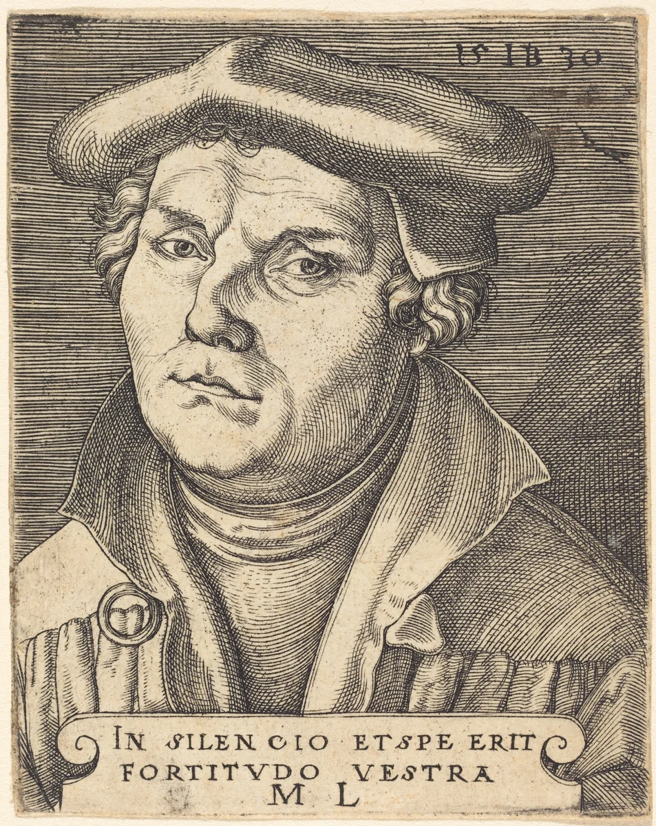Martin Luther by Master IB, print, 1530