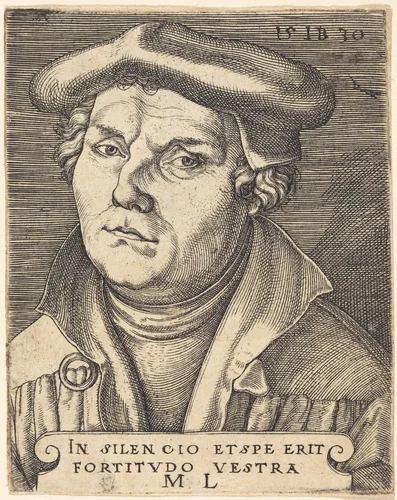 Martin Luther by Master IB, print, 1530