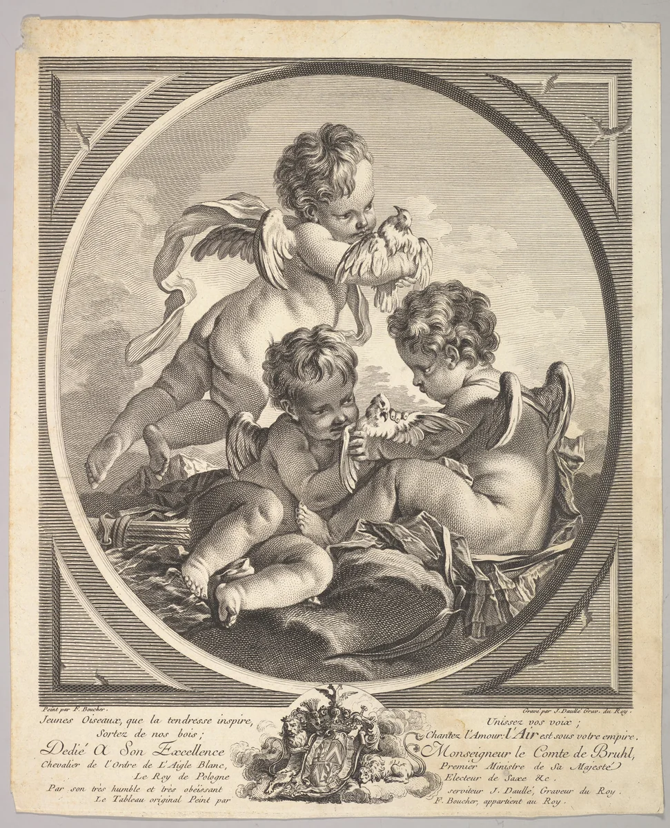 Air by Jean Daullé, print, 1743-1753