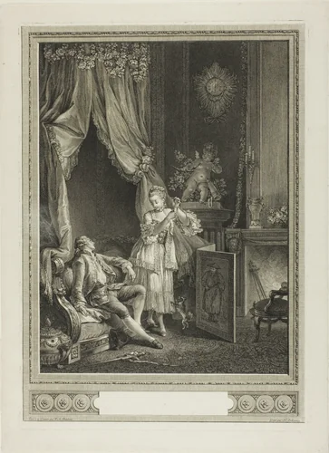 Le carquois épuisé (The Empty Quiver) by Nicolas Delaunay, print, 1775
