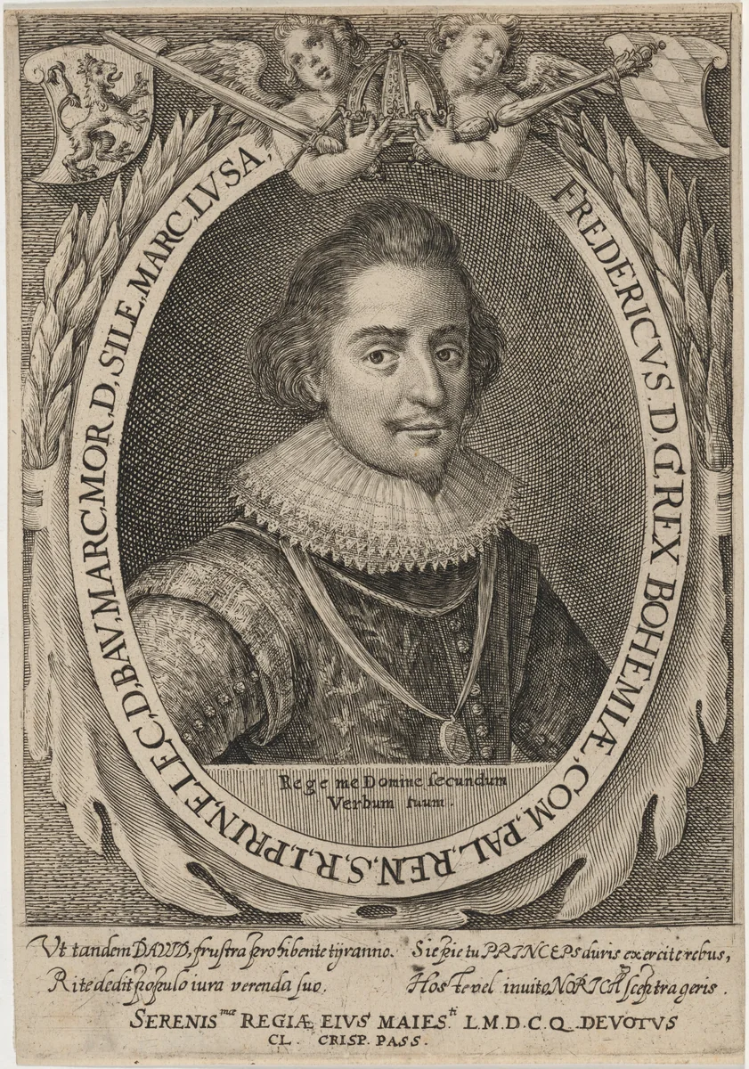 Frederick V, Elector Palatine, King of Bohemia by Crispijn van de Passe I, print, 1565-1637