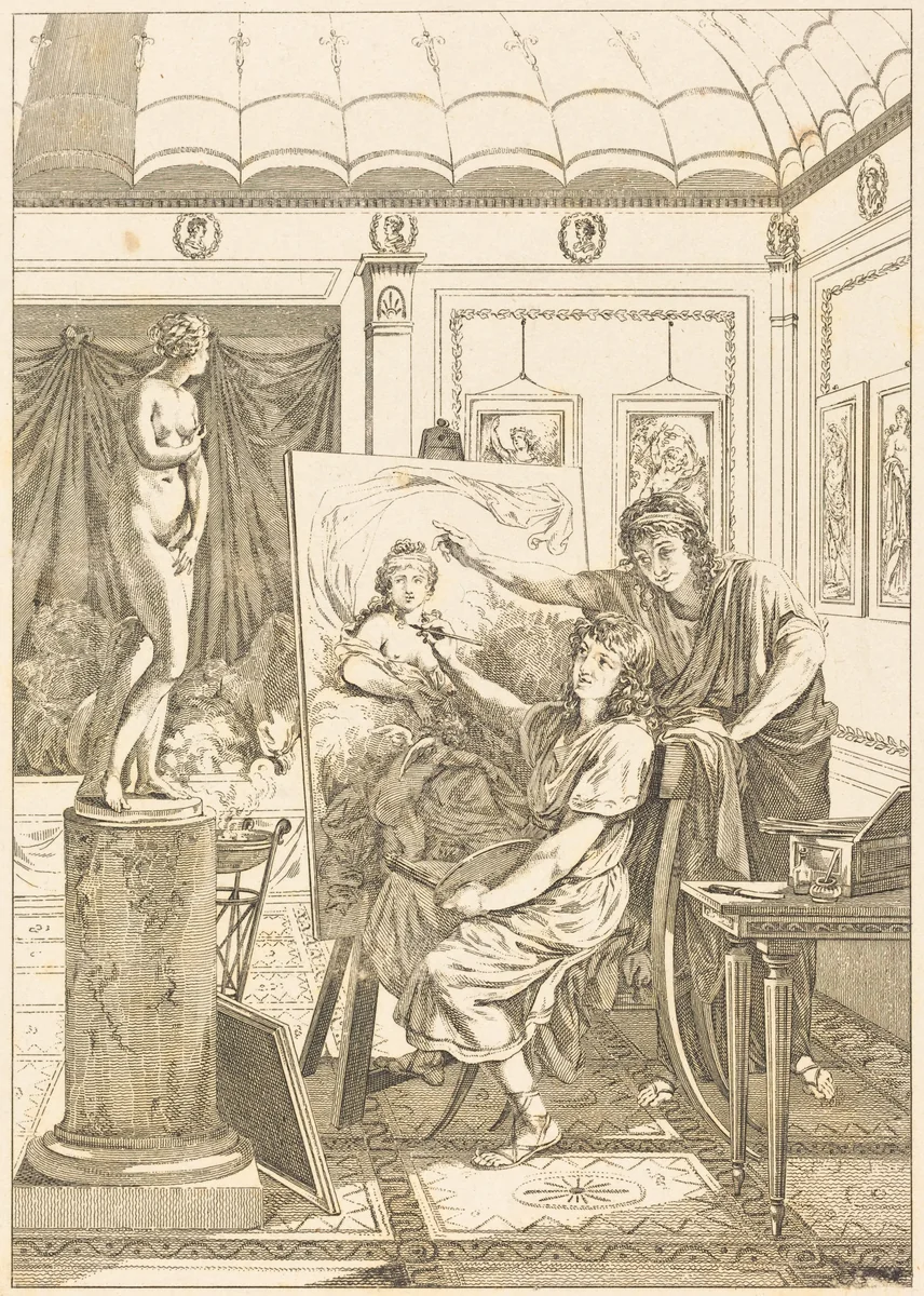 Imitation d'anacreon: Le portrait d'iris by French 18th Century, print, 1700-1799