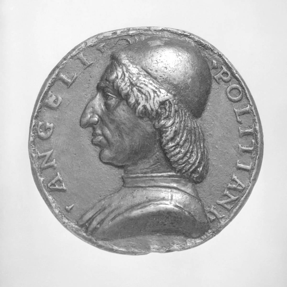 Angelo Poliziano (1454–1494) and Maria Poliziana by Niccolò Fiorentino, metalwork, 1400-1499