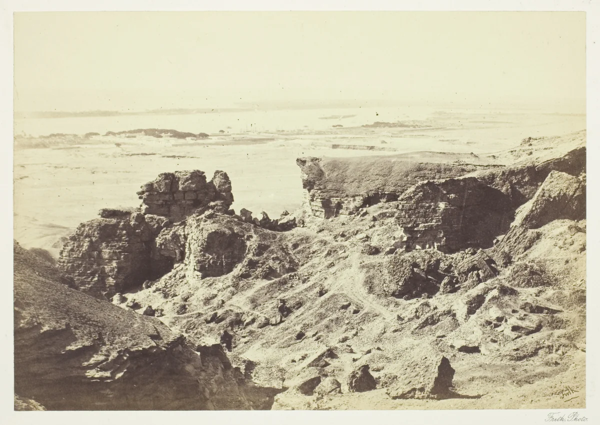 The Nile from the Quarries of Joura by Francis Frith, photograph, 1858-1862