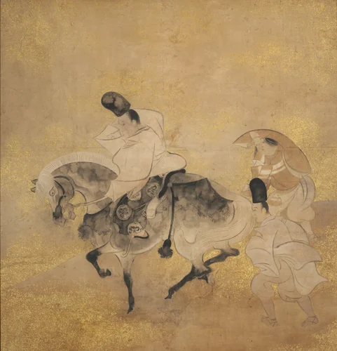 Crossing at Sano by Tawaraya Sōtatsu (俵屋宗達), painting, 1600-1640