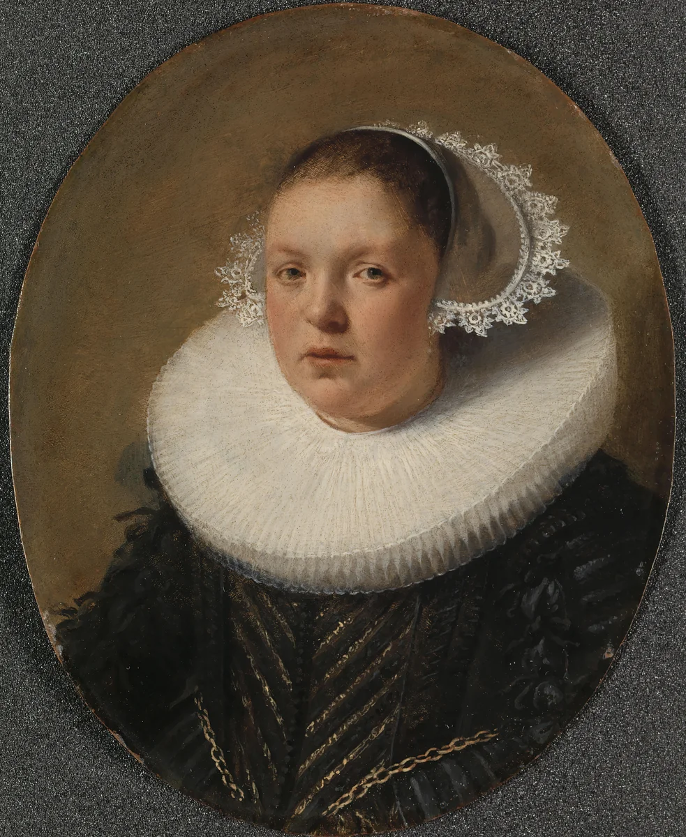 Portrait of Josina Jansdr de Carpentier (1601-34) by anonymous, painting, 1632