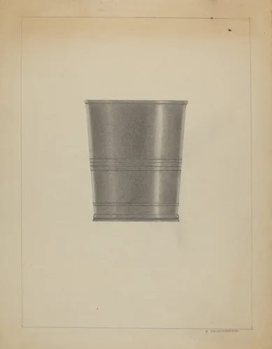 Pewter Beaker by Arthur Zaidenberg, index of american design, 1936