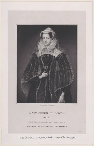 Mary, Queen of Scots by James Thomson, print, 1829
