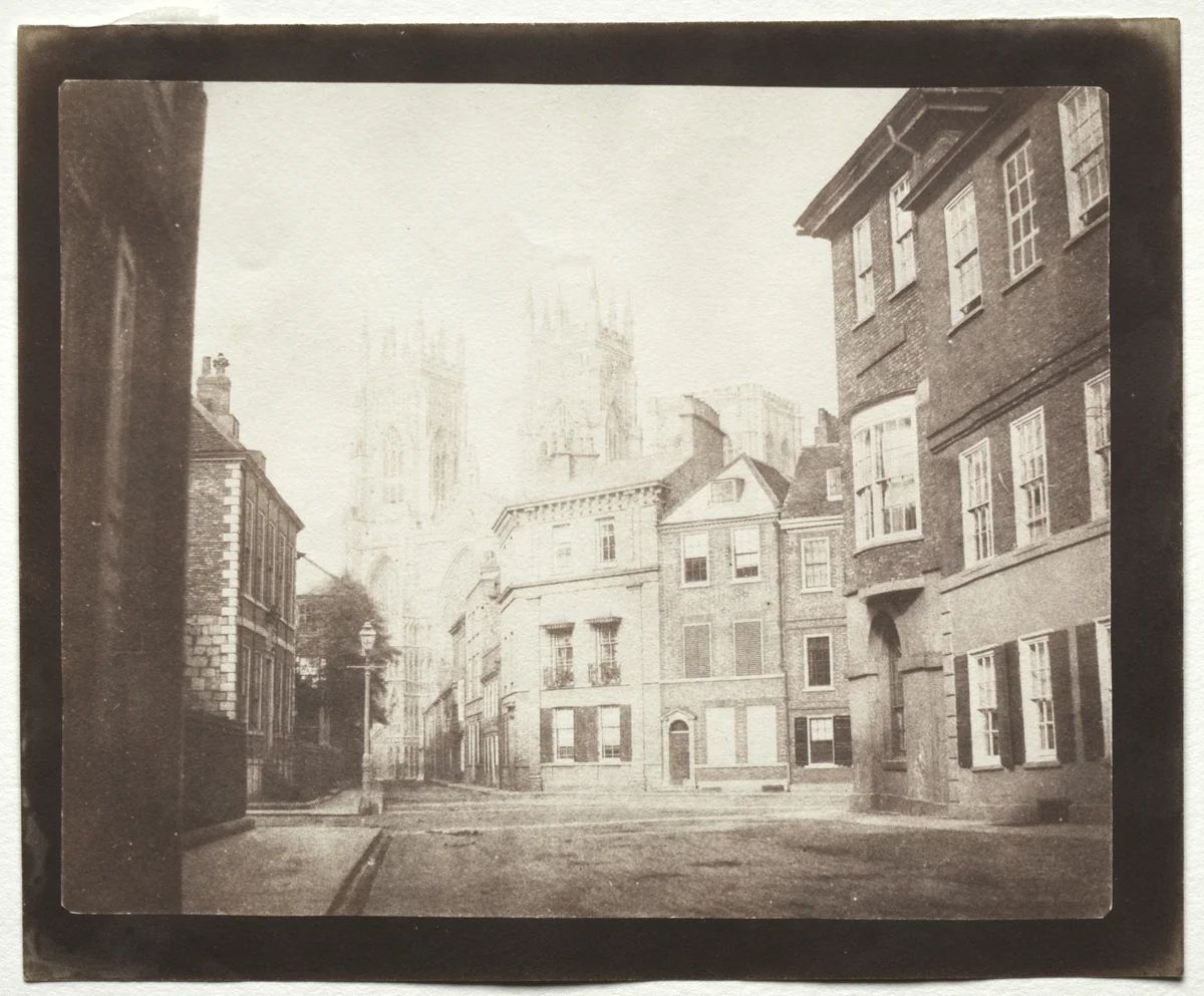 A Scene in York by William Henry Fox Talbot, photograph, 1845