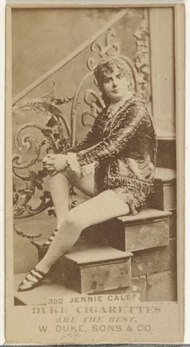 Card Number 352, Jennie Calef, from the Actors and Actresses series (N145-7) issued by Duke Sons & Co. to promote Duke Cigarettes by W. Duke, Sons & Co., photograph, 1880-1889