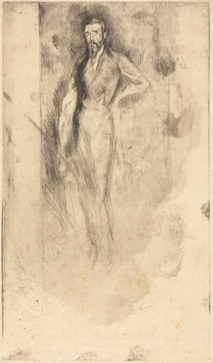 F. R. Leyland by James McNeill Whistler, print, 1870-1873