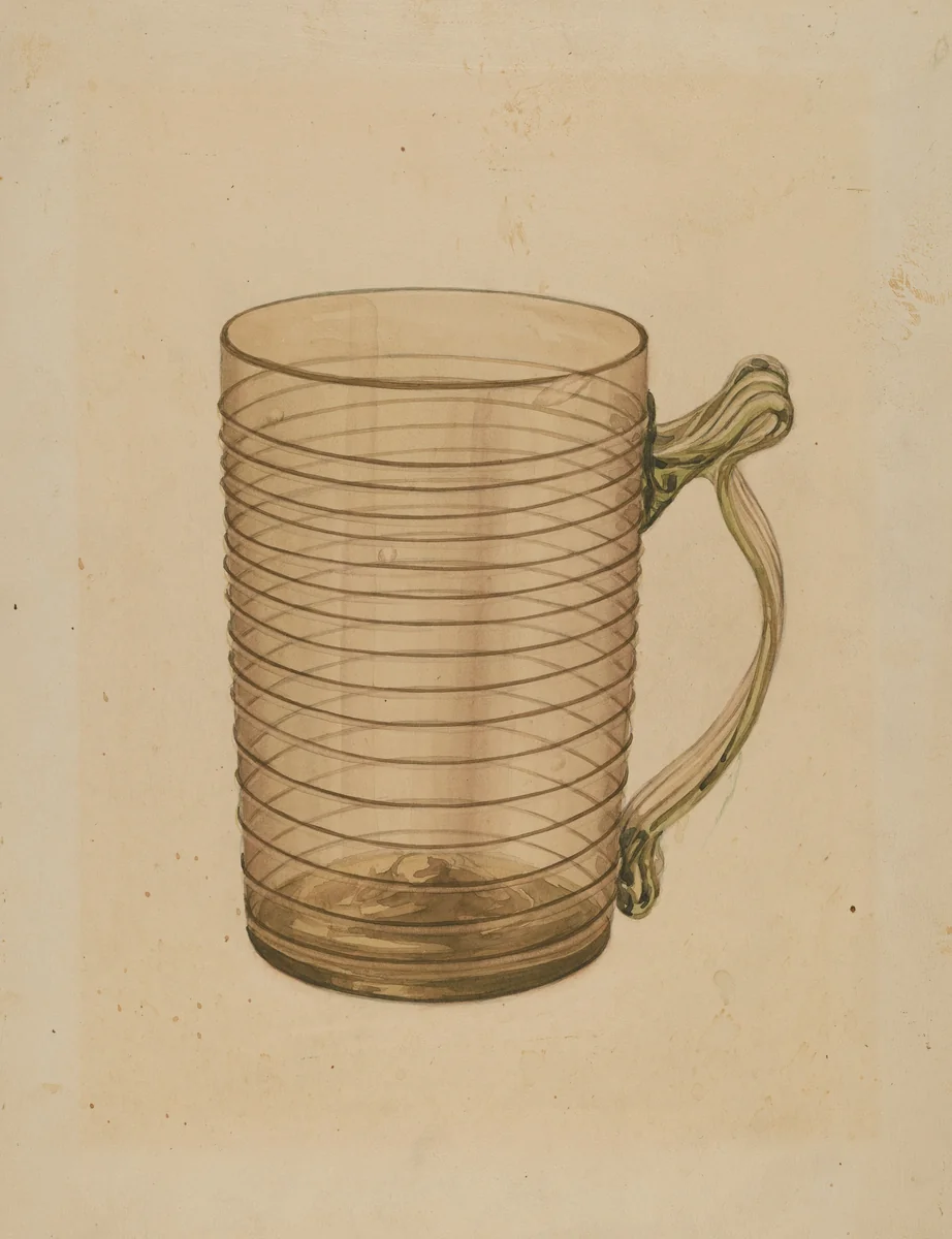 Mug by John Dana, index of american design, 1935-1942