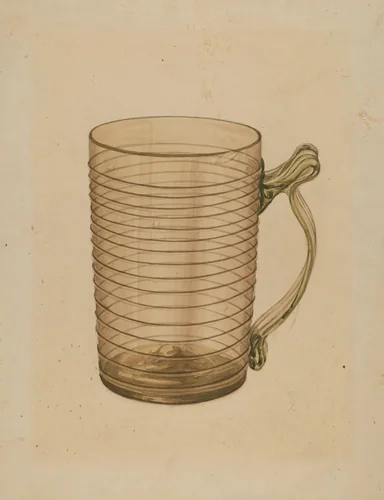 Mug by John Dana, index of american design, 1935-1942