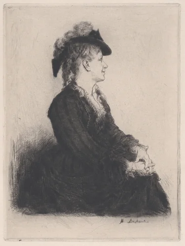 Portrait of Princess Colonna by Marcellin Desboutin, print, 1873
