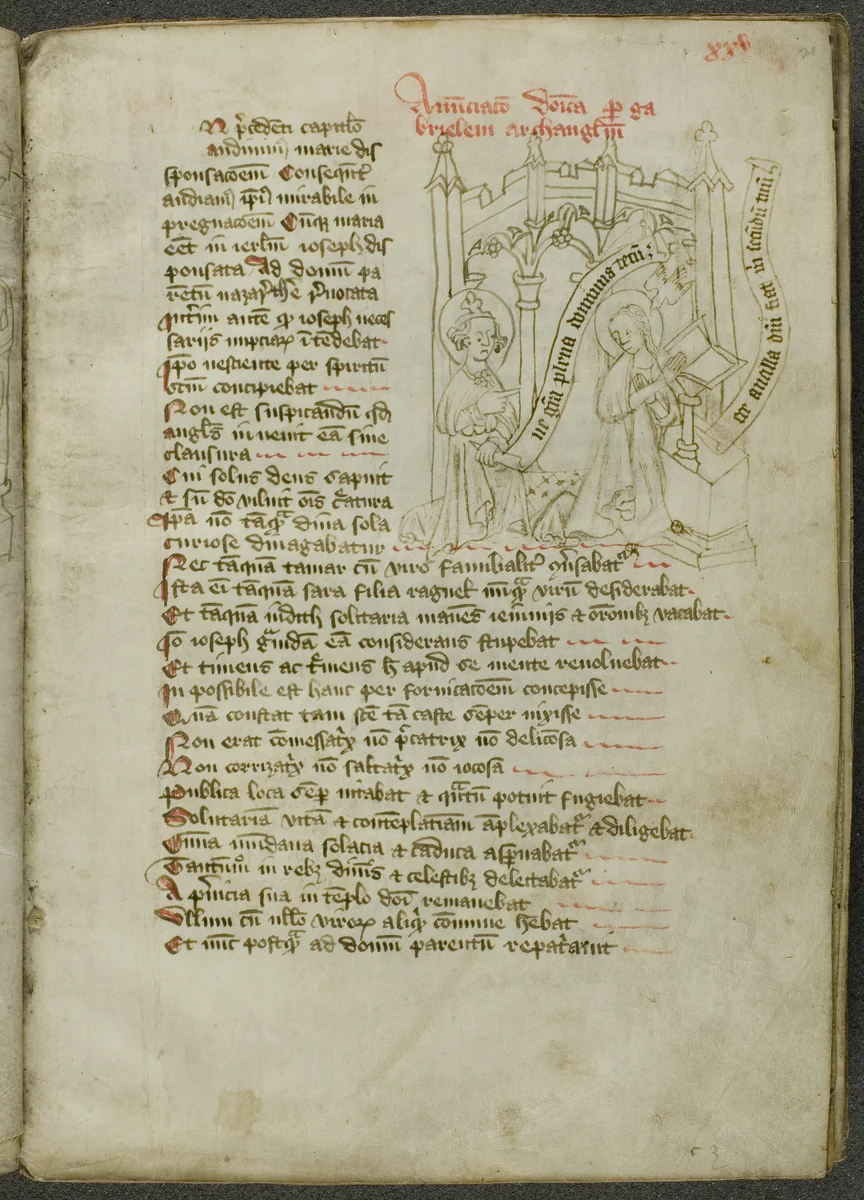 Speculum Humanae Salvationis by English from the Abbey of Great Missenden, drawing, 1382-1406