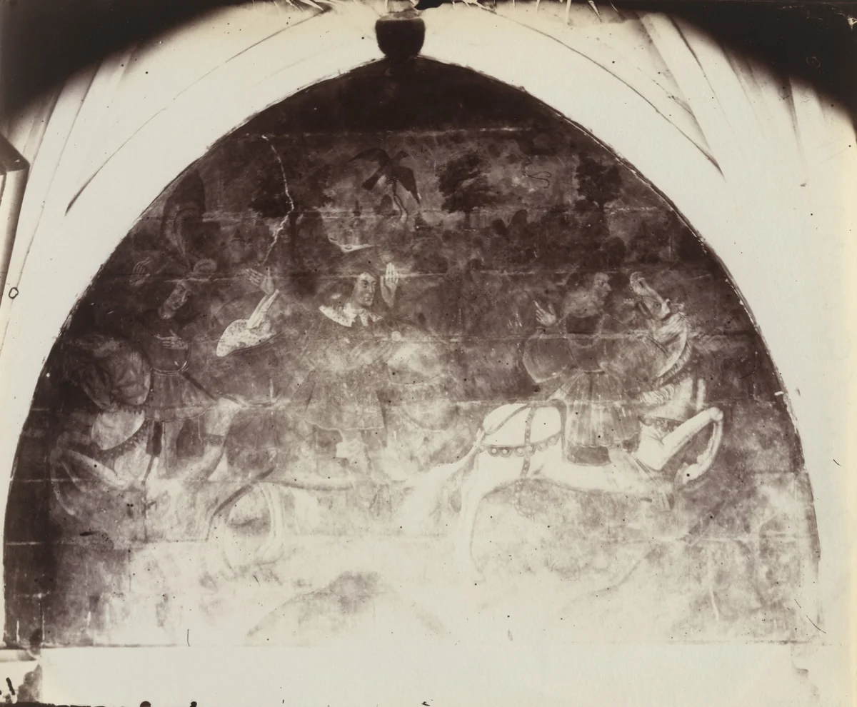 Saint-Riquier (fresques) by Eugène Atget, photograph, 1900