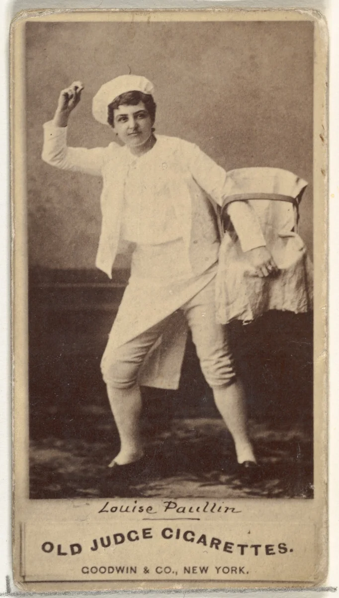 Louise Paullin, from the Actors and Actresses series (N171) for Old Judge Cigarettes by Goodwin & Company, photograph, 1886-1890