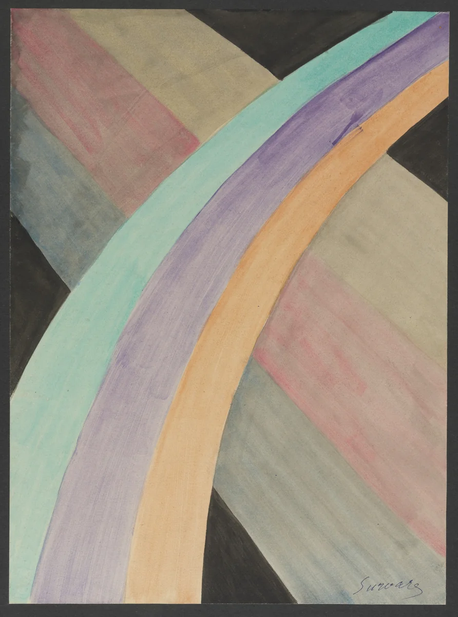 Colored Rhythm: Study for the Film by Léopold Survage, drawing, 1913