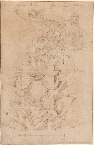 The Rescue of Deianeira by Austrian 18th Century, drawing, 1700-1799