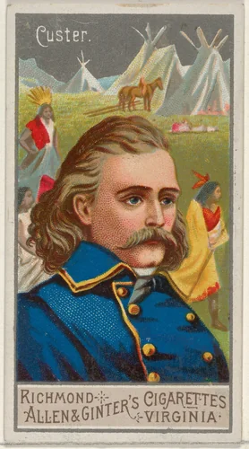 George Armstrong Custer, from the Great Generals series (N15) for Allen & Ginter Cigarettes Brands by Allen & Ginter, print, 1888