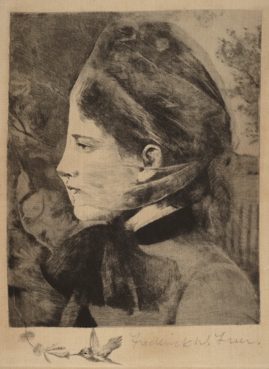 Honeysuckle by Frederick W. Freer, print, 1887