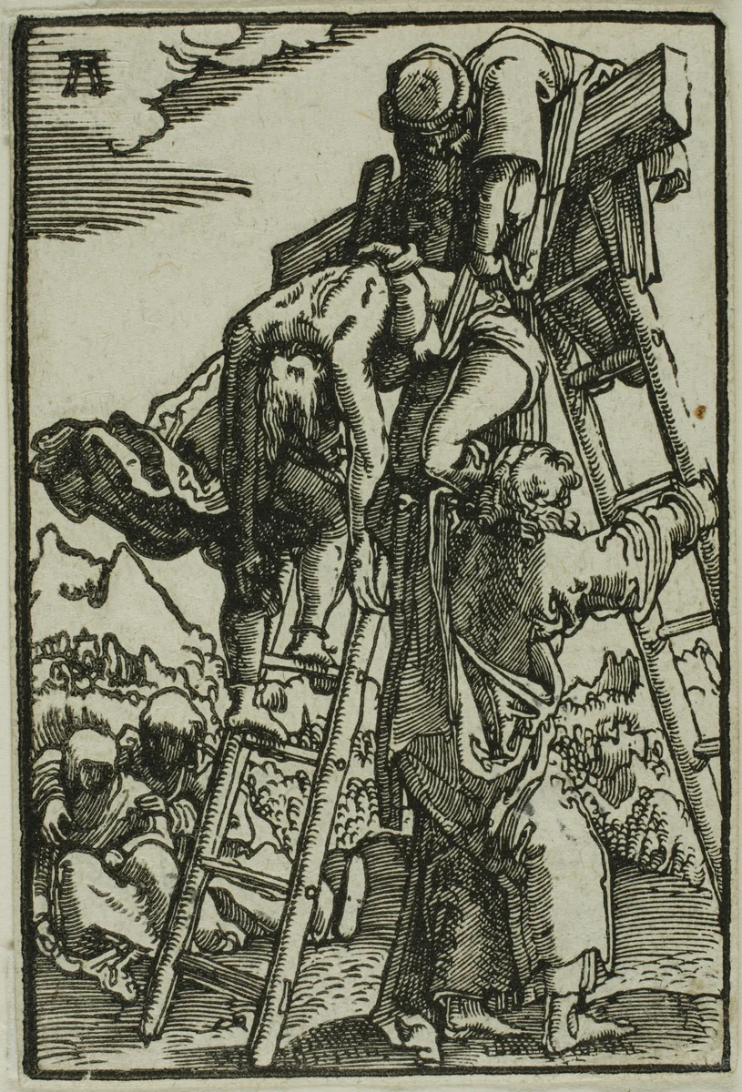 The Descent from the Cross, from The Fall and Redemption of Man by Albrecht Altdorfer, print, 1510-1518