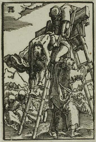 The Descent from the Cross, from The Fall and Redemption of Man by Albrecht Altdorfer, print, 1510-1518