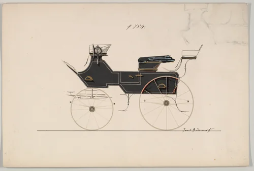 Drag #784 by Brewster & Co., drawing, 1850-1870
