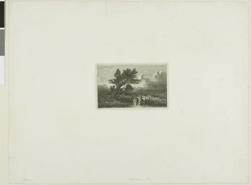 Alpine Landscape by Alexandre Calame, print, 1830-1864