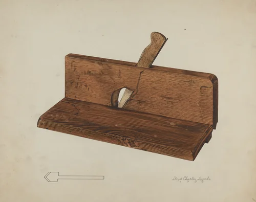 Rabbet Plane by Lloyd Charles Lemcke, index of american design, 1938