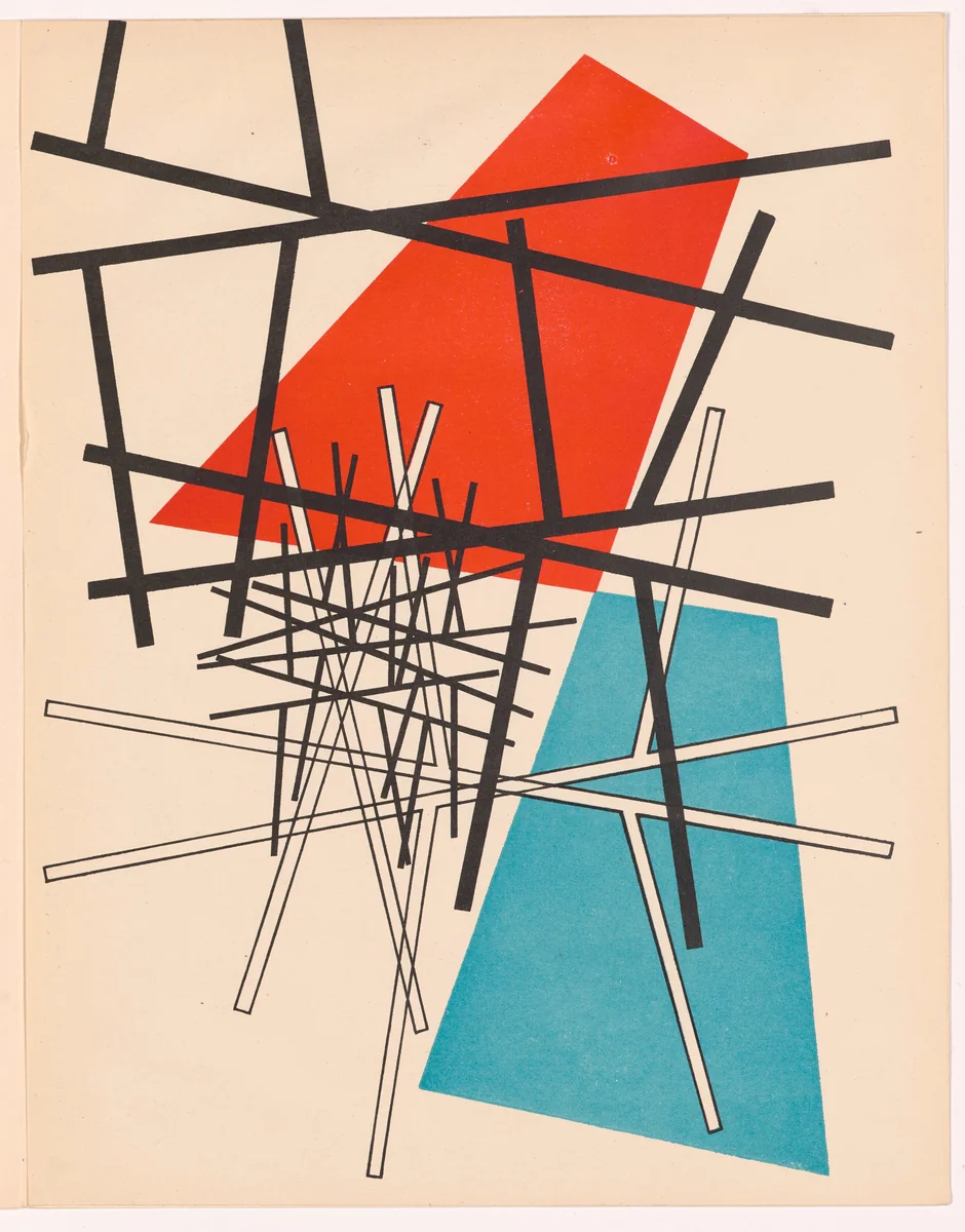 Plate from 10 Origin by Sophie Taeuber-Arp, print, 1942