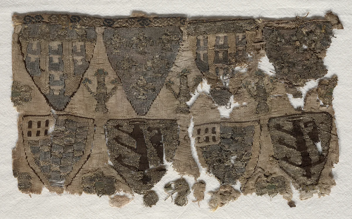 Fragment of a Reliquary Bag by Unknown, textile, 1250-1299