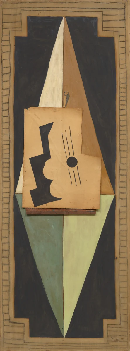 Guitar by Pablo Picasso, painting, 1919